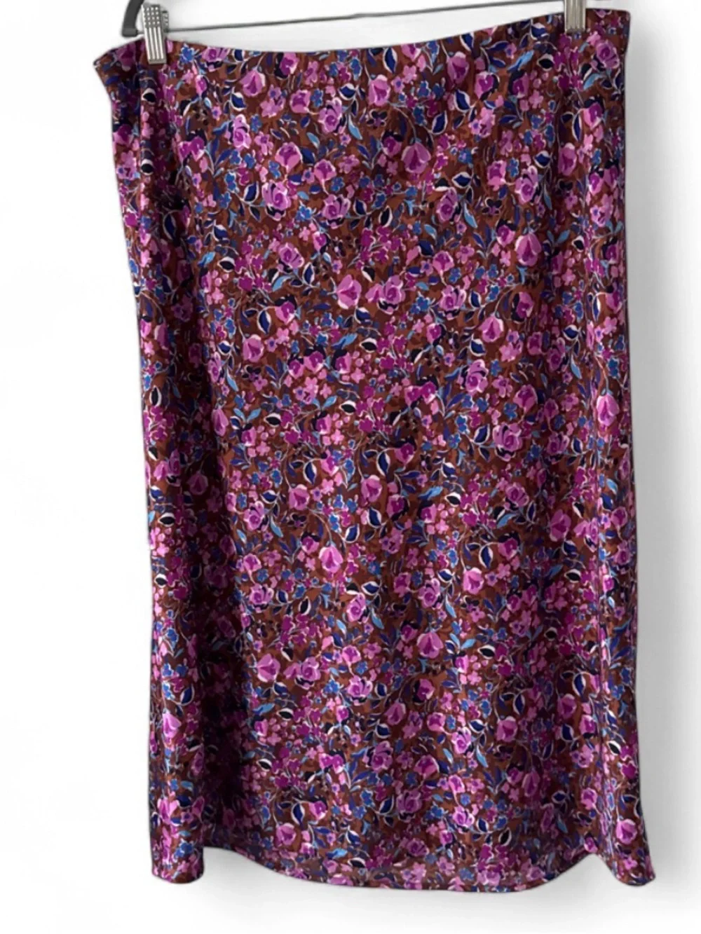 J. Crew Pink Floral Midi Skirt Size XXL